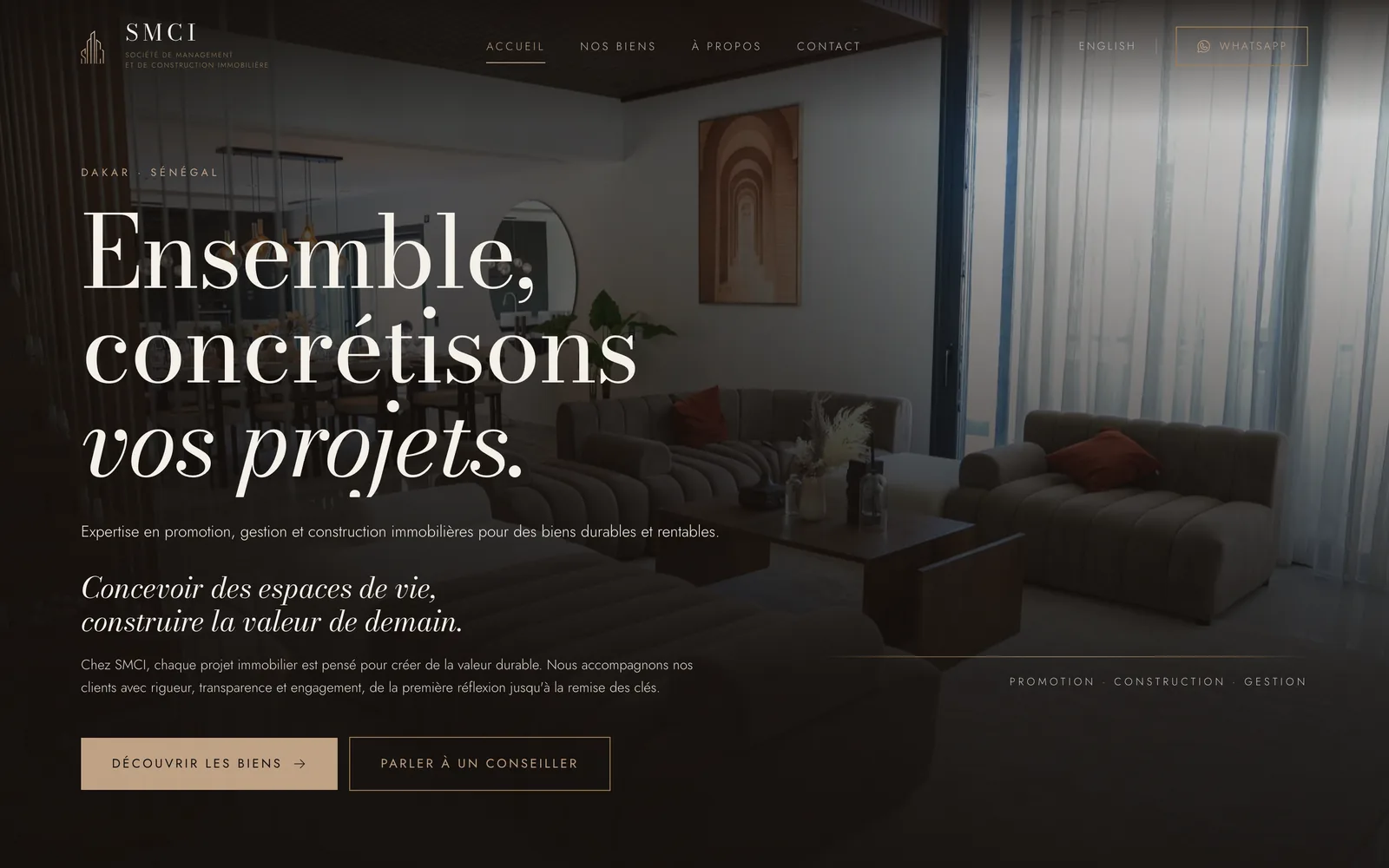 Aperçu du site SMCI